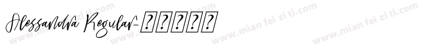 Alessandra Regular字体转换